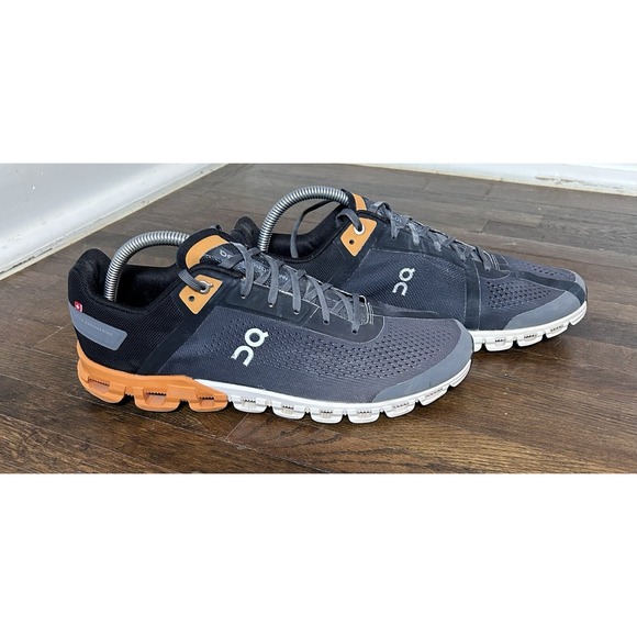 Men\'s On Clouds Cloudflow 3 Running Shoes Turmeric/black Color Way Size 9 main image 6